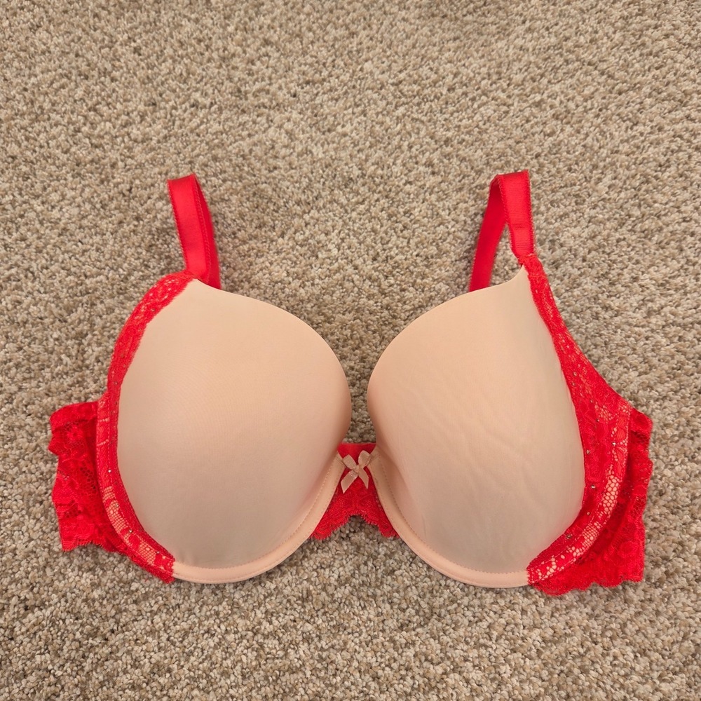 Victoria Secret Dream Angels Perfect Coverage Underwire Lined Bra Size 38D‎ Lace